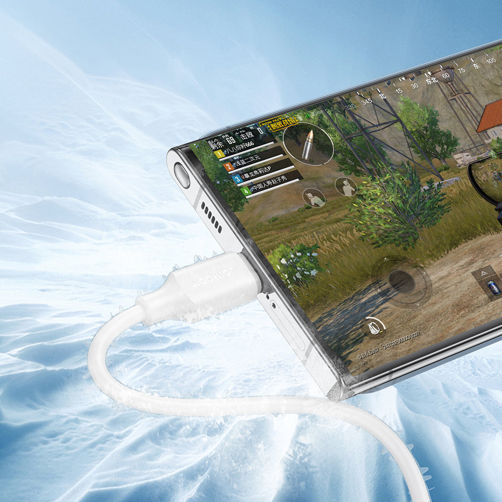 Joyroom USB nabíjecí/datový kabel - USB-C 3A 1m bílý(S-UC027A9