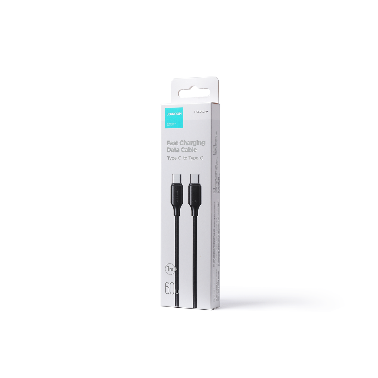 Joyroom nabíjecí/datový kabel USB-C - USB-C 480Mb/s 60W 1m černý S-CC060A9