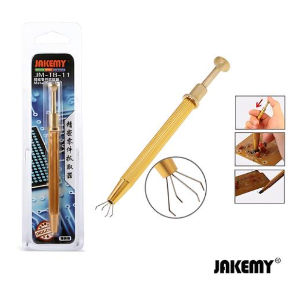 JAKEMY JM-T8-11 kovový přesný chyták se čtyřmi čelistmi - vytahovák drapák