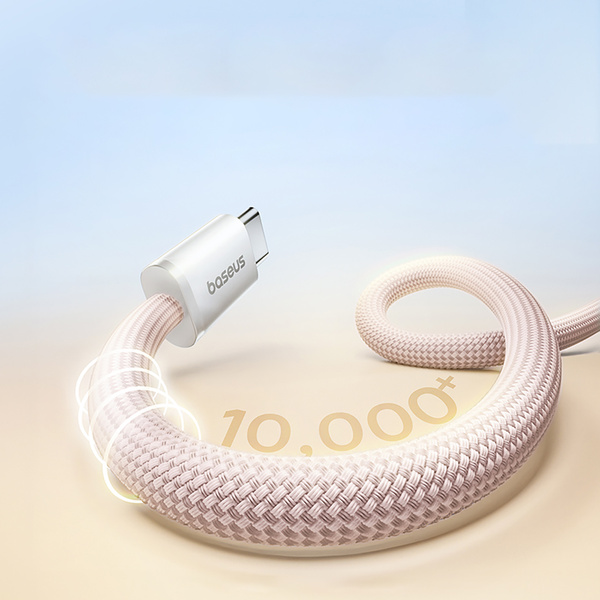 Baseus Dynamic 4 Pro magnetický kabel USB-C - USB-C 100W 1 m růžový