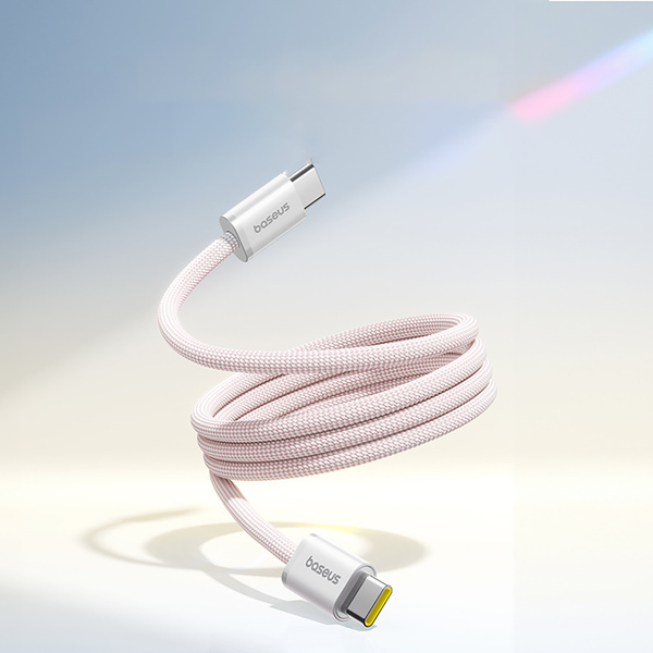 Baseus Dynamic 4 Pro magnetický kabel USB-C - USB-C 100W 1 m růžový