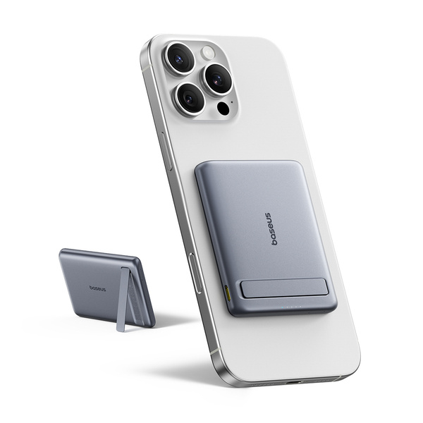 Baseus PicoGo AM31 Ultra-Slim powerbanka Qi2 5000 mAh 20W MagSafe šedá