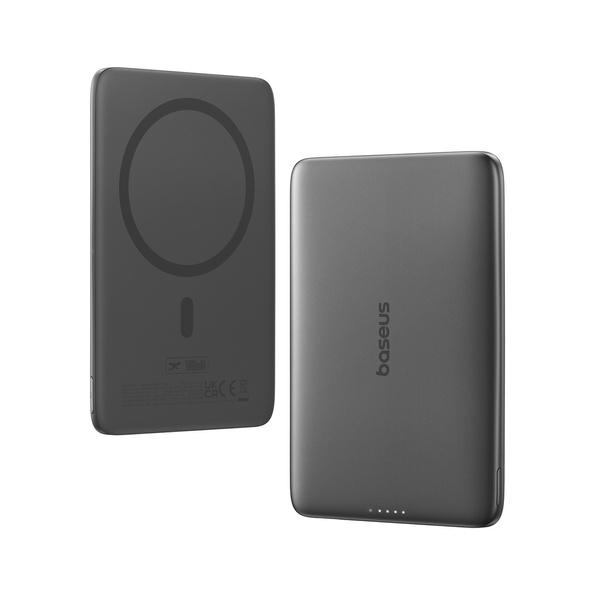 Baseus PicoGo AM41 Ultra-Slim powerbanka 5000 mAh 20W MagSafe černá