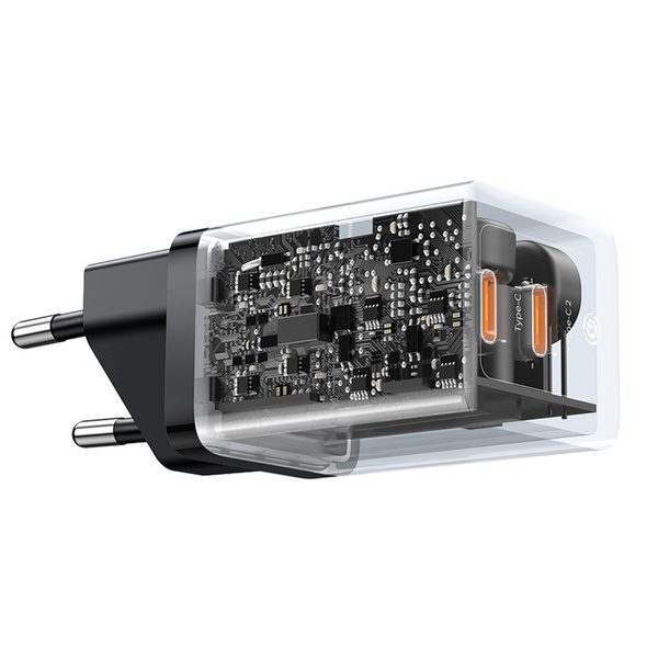 Baseus GaN5 Pro síťová nabíječka 2x USB-C 40W černá