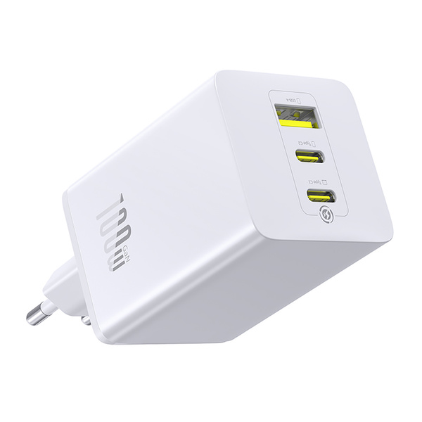 Baseus EnerFill FE11 síťová nabíječka 2x USB-C + USB-A 100W bílá