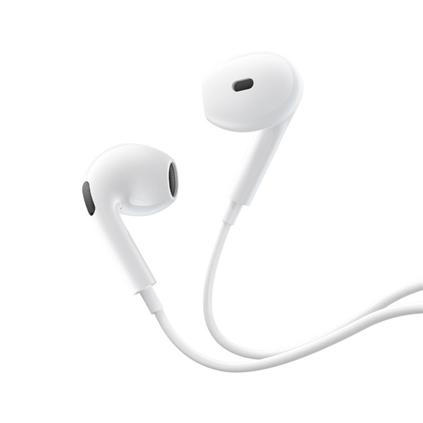 Baseus Encok CZ19 kabelová sluchátka do uší s mikrofonem USB-C bílá