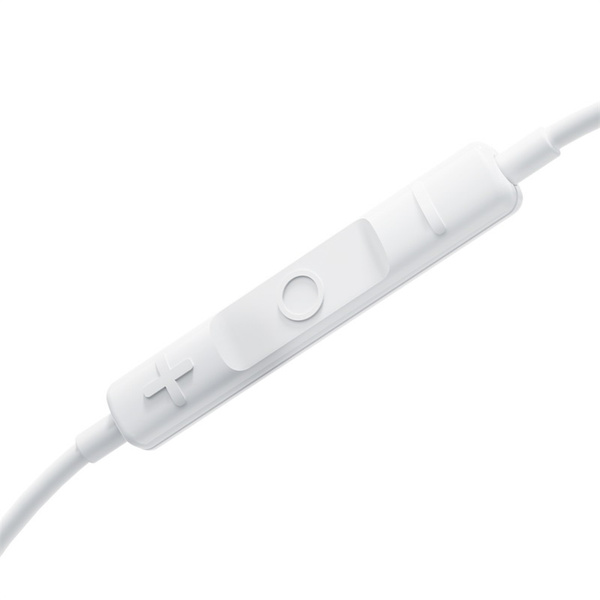 Baseus Encok CZ19 kabelová sluchátka do uší s mikrofonem USB-C bílá