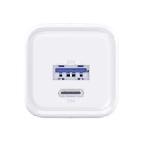 3mk Síťová nabíječka 33W – Hyper GaN Charger PD QC 4.0 PPS USB-C + USB-A bílá