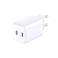 3mk Síťová nabíječka 45W – Hyper GaN Charger PD QC 4.0 PPS 2× USB-C bílá