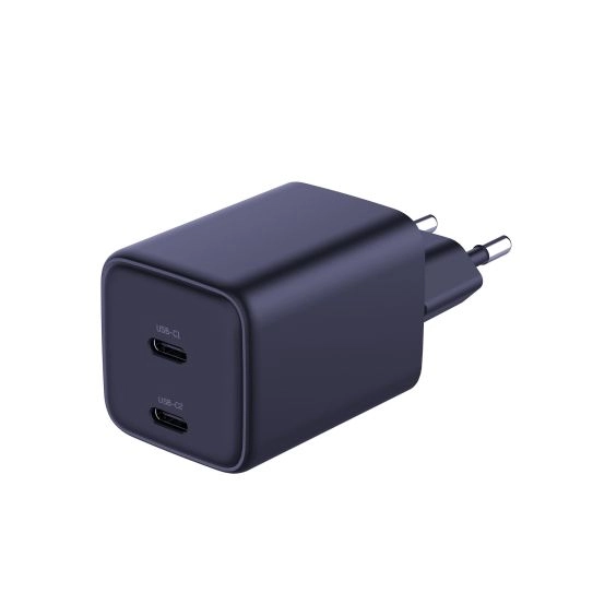 3mk Hyper GaN Charger 45W síťová nabíječka PD QC 4.0 PPS 2× USB-C černá
