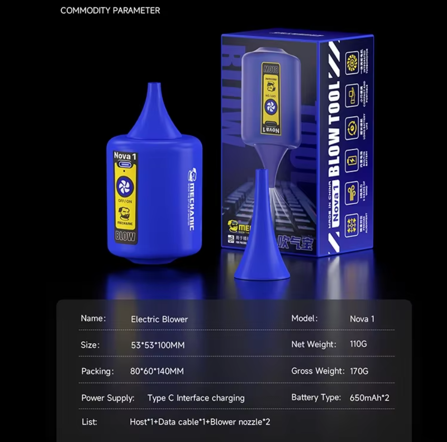 MECHANIC Nova 1 přenosný elektrický foukač vzduchu