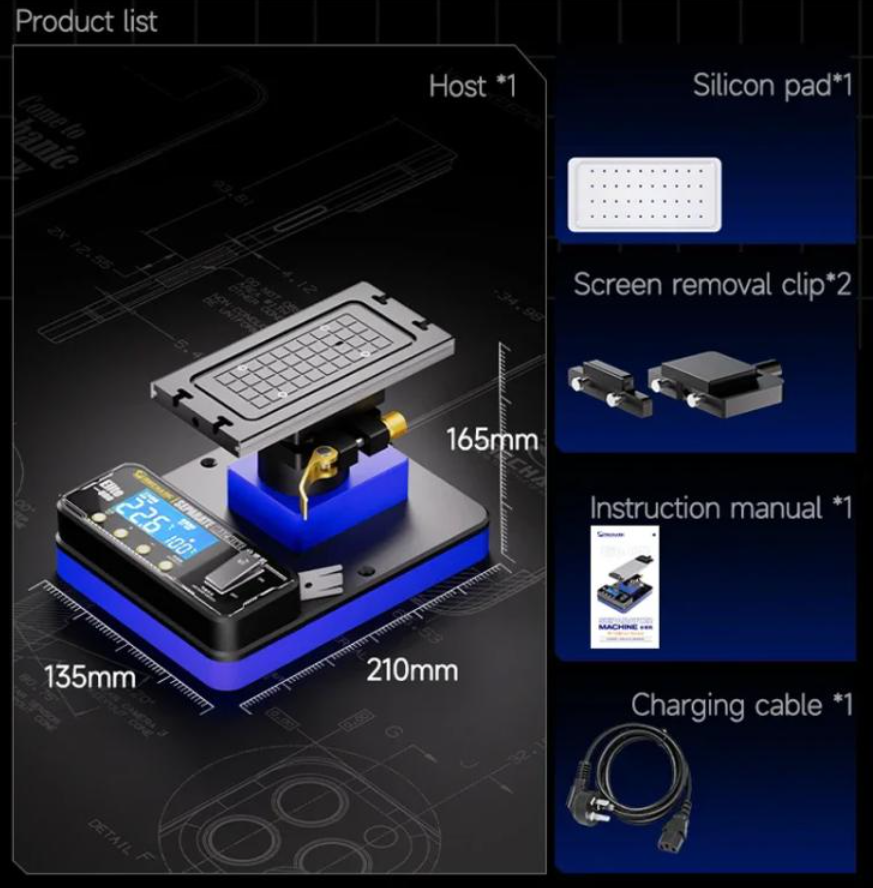 MECHANIC Elite One rotační separátor displejů