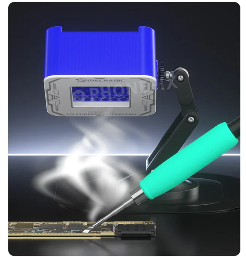 Mechanic FUL-4 Mechanic FUL-4 – přenosný skládací UV ventilátor s chlazením - odsáváním kouře - vytvrzováním a osvětlením