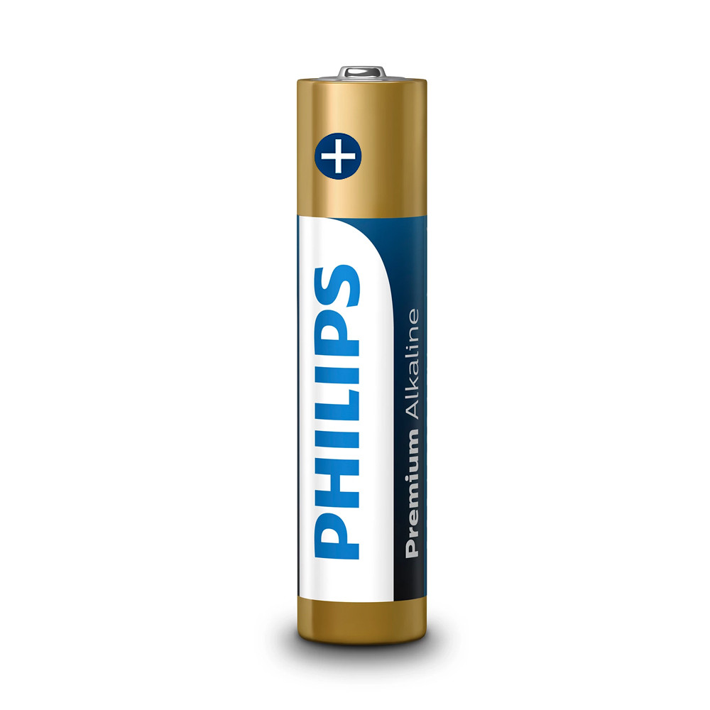 Philips Premium Alkaline AAA LR03M4B/10 alkalické baterie 1,5 V v blistru 4 ks