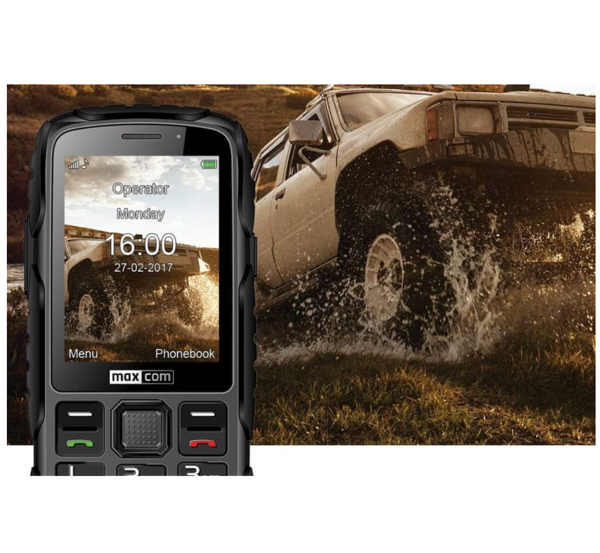 MaxCom MM920L odolný telefon pro seniory IP67 černý