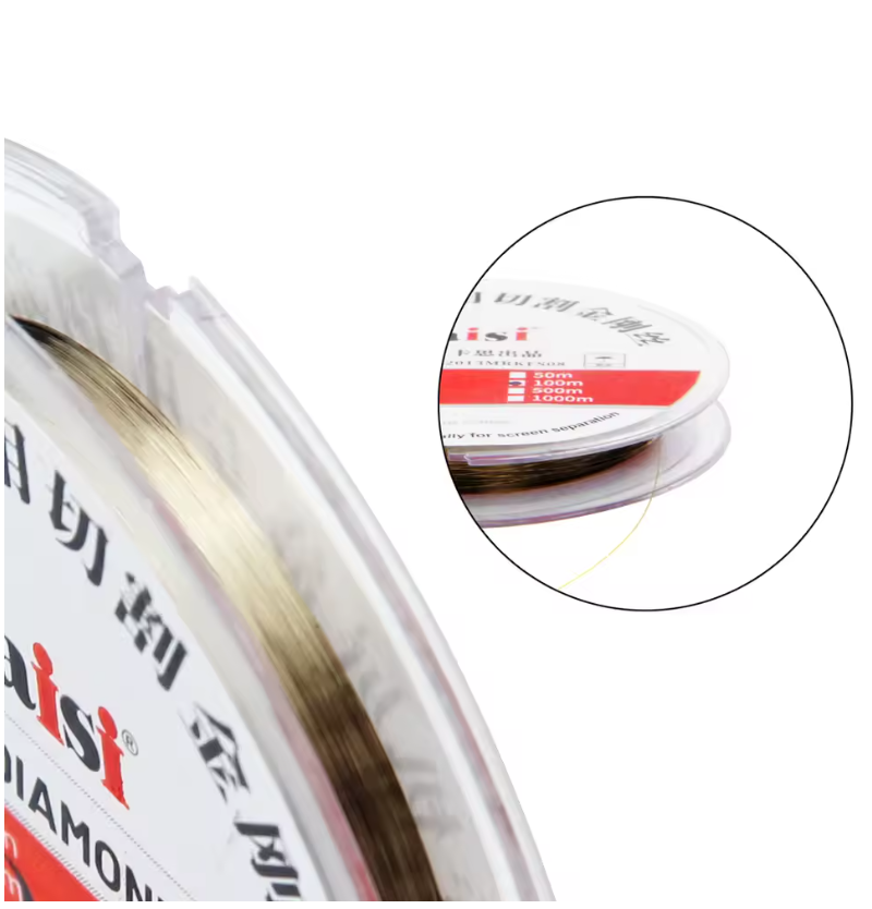 Linka/žilka pro oddělení LCD od skla - molybdenový drát 0,04mm Kaisi 100m