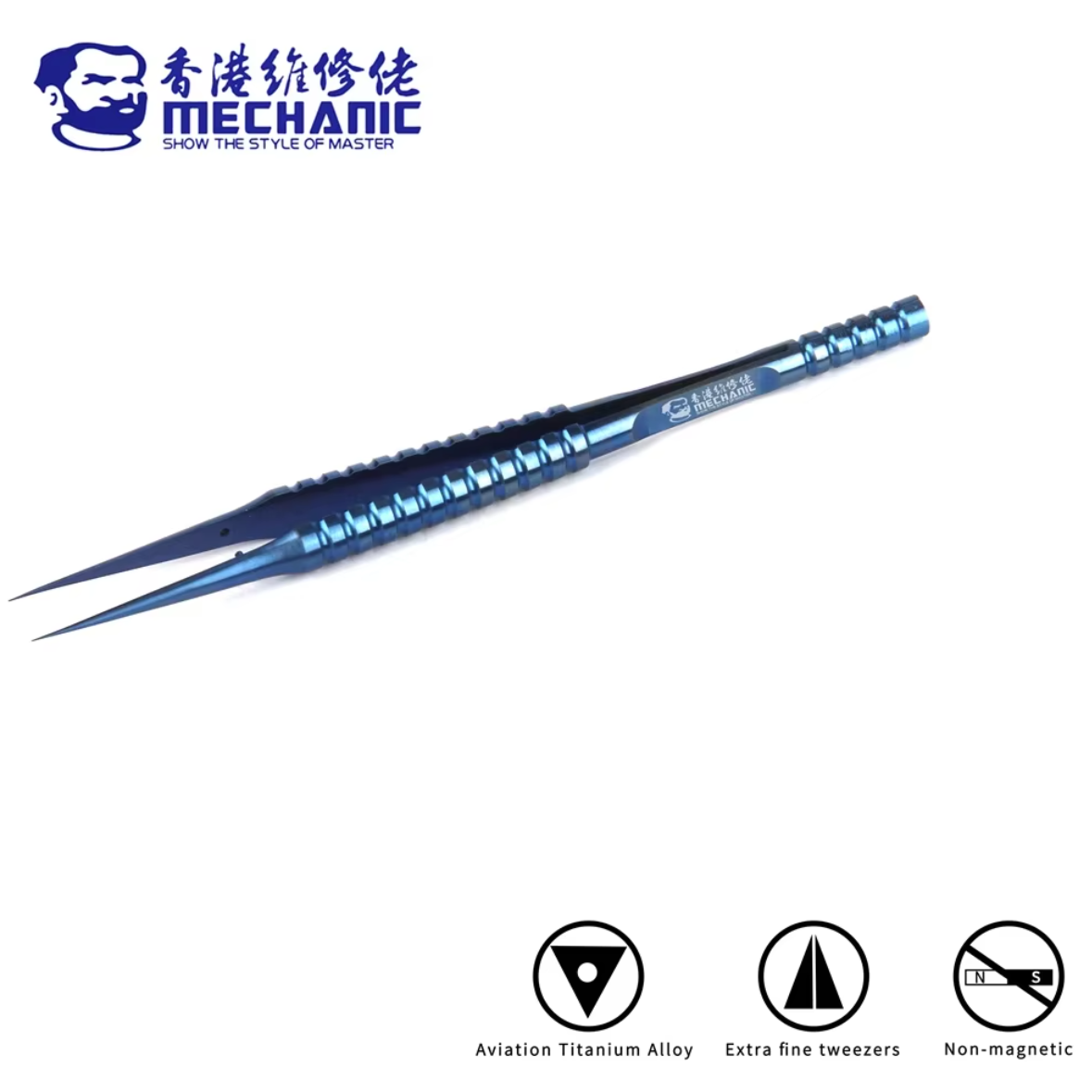 MECHANIC TI-11 ultratenká titanová rovná pinzeta na jemné opravné vodiče