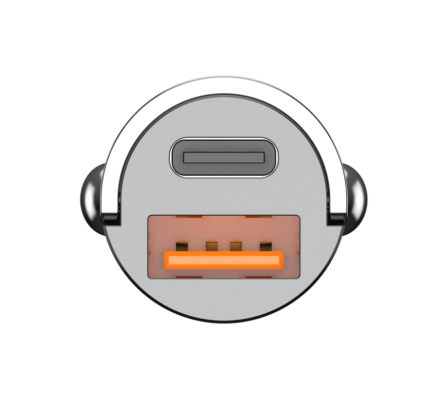 JELLICO Autonabíječka F19 PD 30W 1x USB-C + 1x USB QC3.0 černá