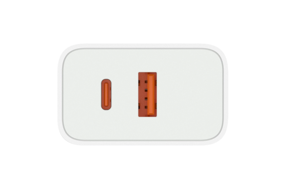 JELLICO síťová nabíječka EC02 multikompatibilní PD 120 W USB-C + USB-A QC 3.0 + kabel USB-C / USB-C bílá