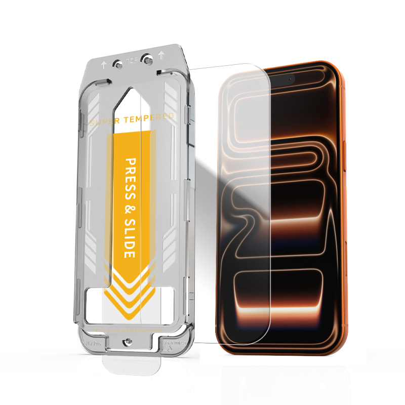 Ochranné tvrzené sklo iPhone 17 9H HD Clear 0,33 mm Full Glue s aplikátorem 2 ks.