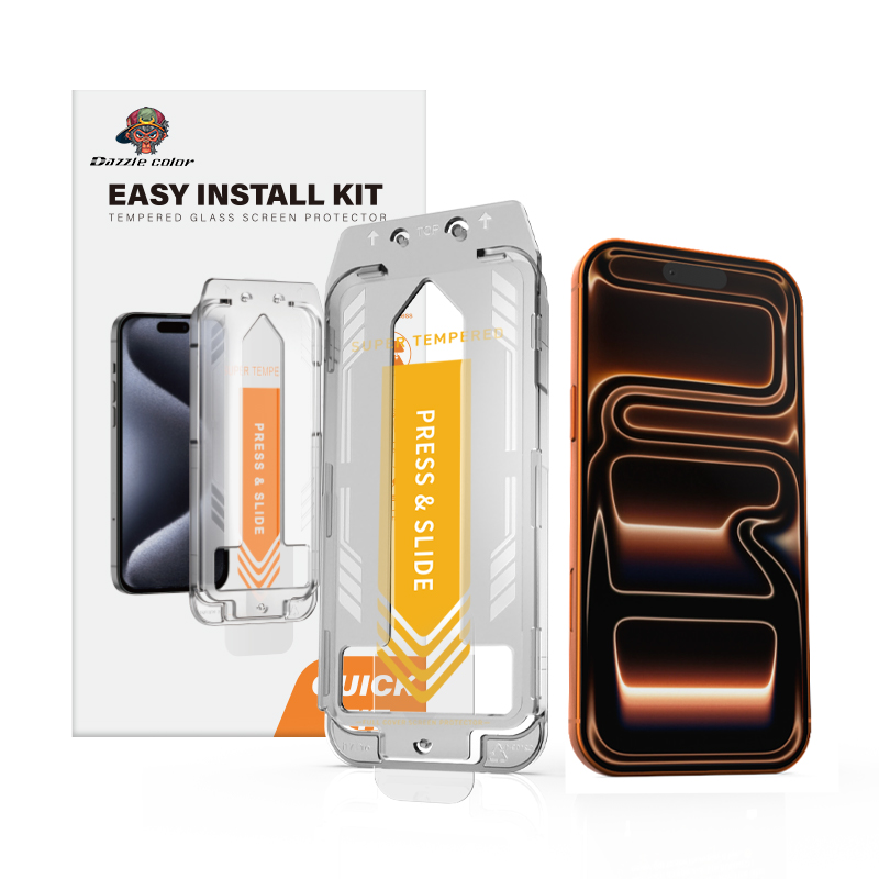 Ochranné tvrzené sklo iPhone 17 9H HD Clear 0,33 mm Full Glue s aplikátorem 2 ks.