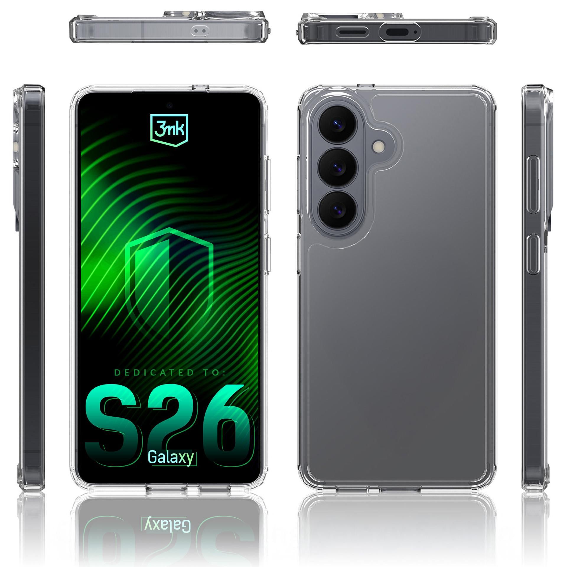 3MK Obal Samsung Galaxy S26 All-Safe Armor Case transparentní