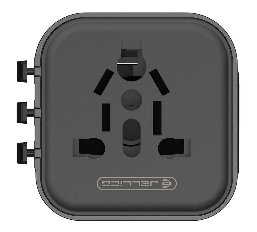 JELLICO Univerzální cestovní adaptér S7 Max 2500W černý