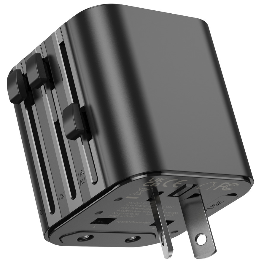 JELLICO Univerzální cestovní adaptér S7 Max 2500W černý