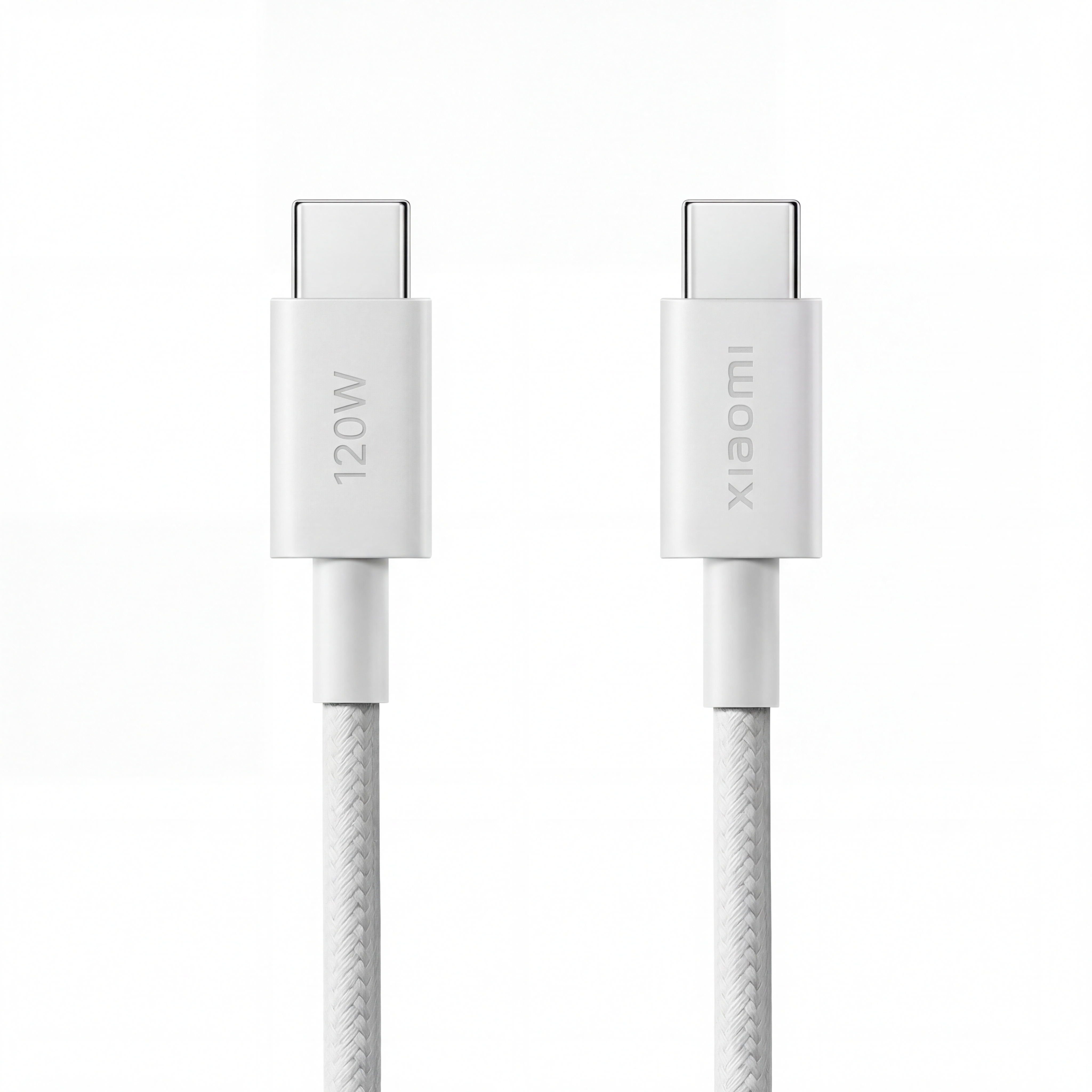 Originální kabel USB-C Xiaomi 6A 120W oplet 1 m bílý v blistru