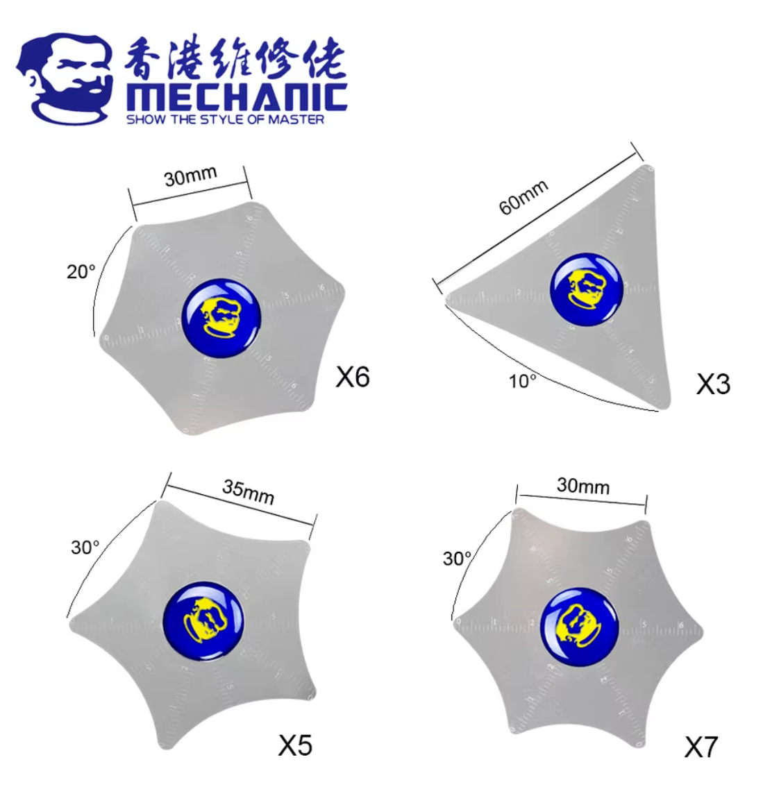 MECHANIC X5 kovový otvírák pro mobilní telefony odolný- flexibilní z nerez. oceli