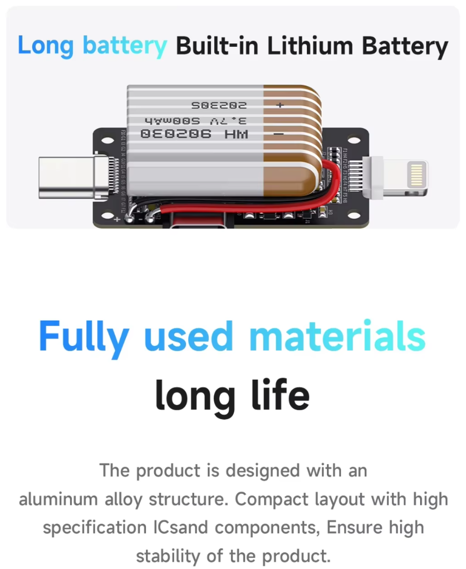 MECHANIC T-824 profesionální diagnostický tester napětí portu USB-C a Lightning