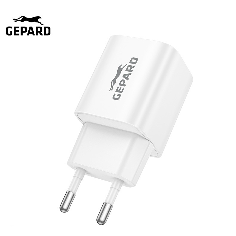 GEPARD síťová nabíječka PD 20W USB-C - USB-A Power Delivery bílá