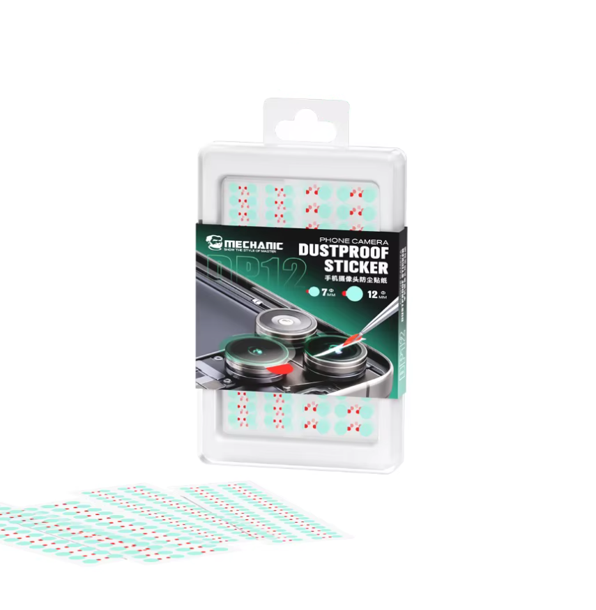 MECHANIC DP12 Ochranná fólie na čočku fotoaparátu telefonu 7 mm a 12 mm