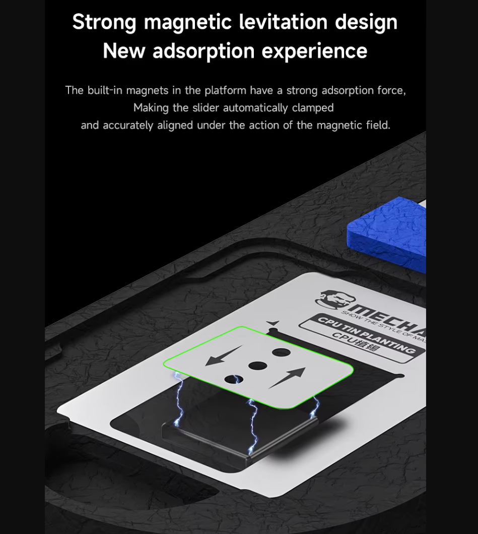 MECHANIC MagTin X magnetická platforma 2v1 pro odstraňování lepidla a tónování CPU