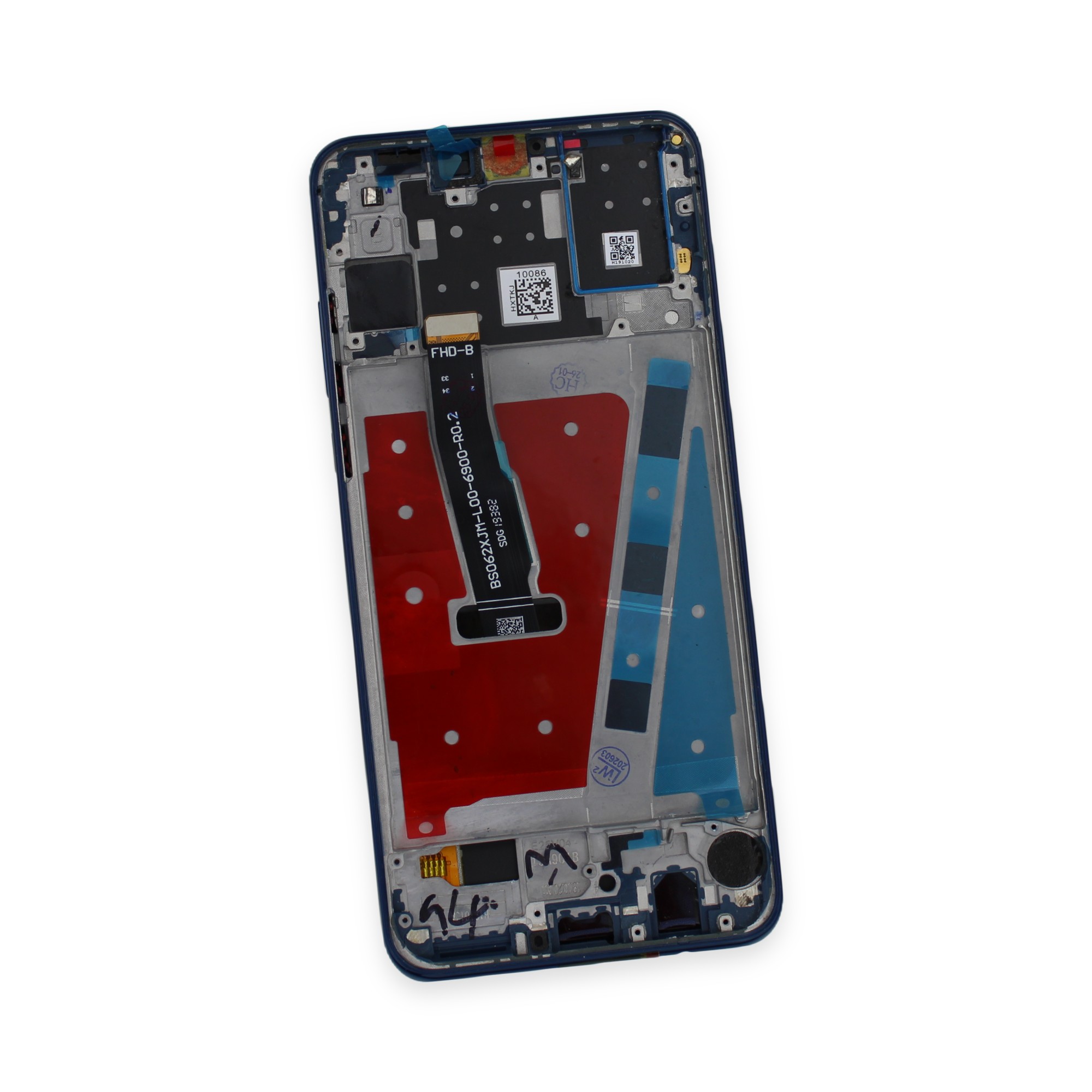 Originál LCD + Dotyková vrstva Huawei P30 Lite modrý - repasovaný díl vyměněné sklíčko