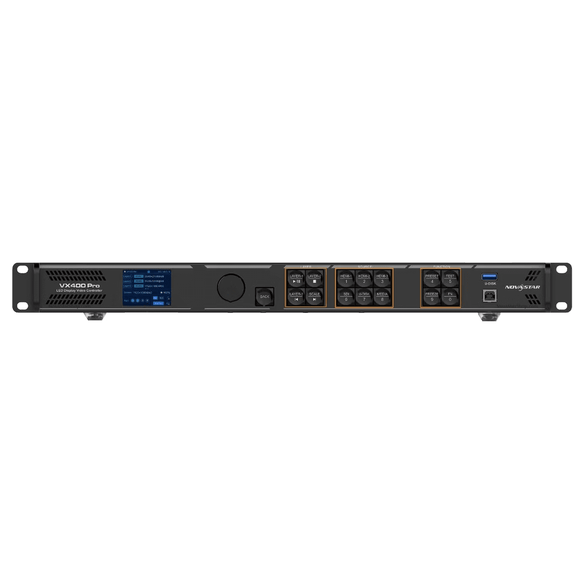 NovaStar VX400 Pro – LED Video Procesor All-in-One, Kontrolér pro LED Obrazovky, 4 Ethernet Porty, 2.6 Milionu Pixelů