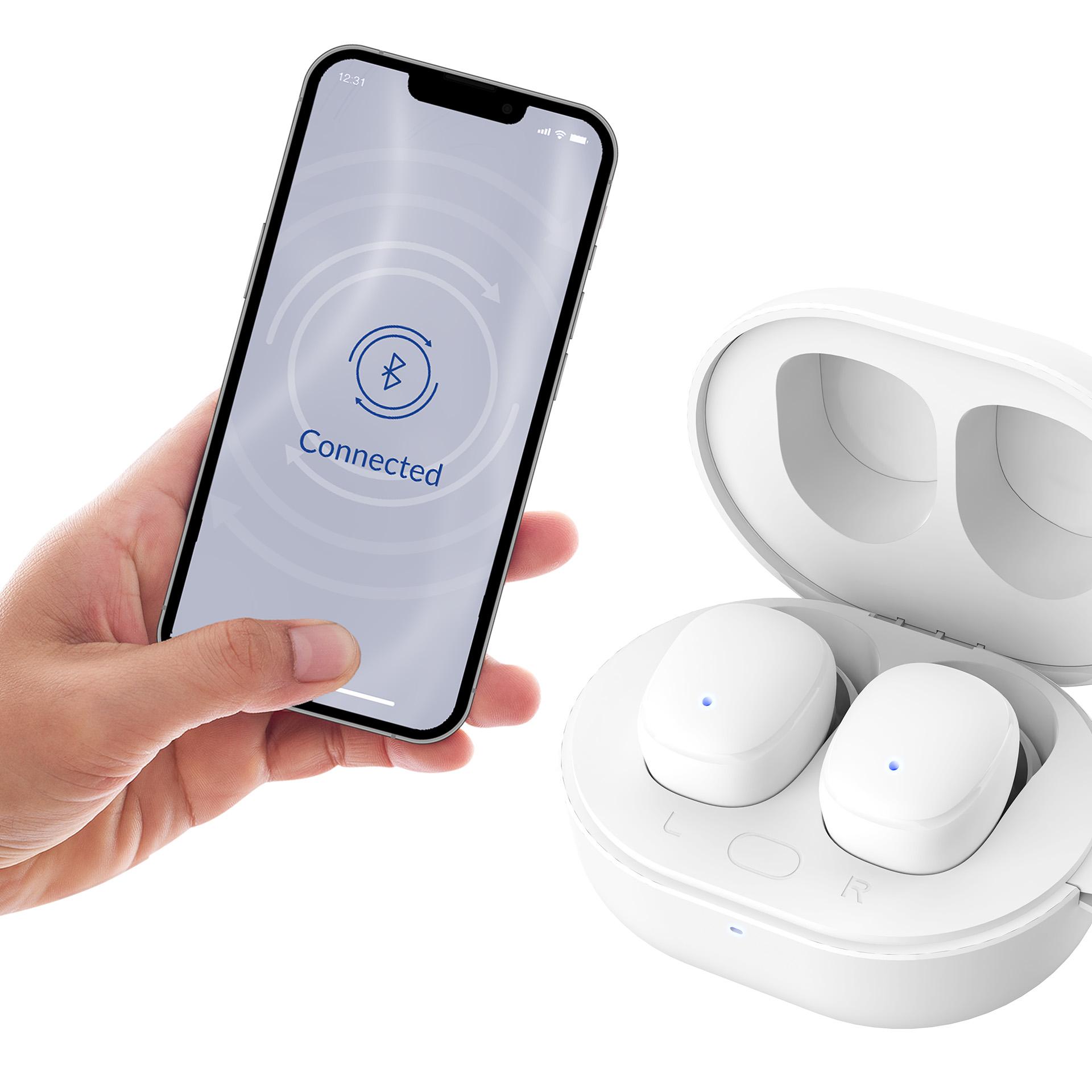 3mk FlowBuds 6.0 bezdrátová sluchátka stereo bílé