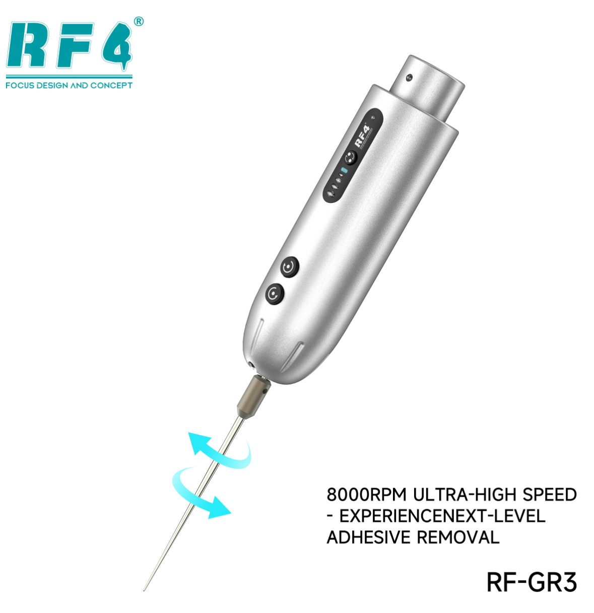 RF4 RF-GR3 - Profesionální elektrický vysokorychlostní odstraňovač lepidla nejen pro servis mobilních telefonů