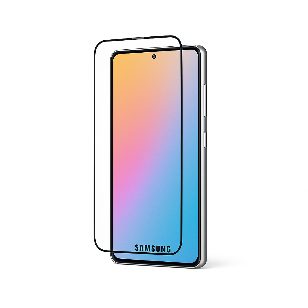 Ochranné tvrzené sklo Samsung Galaxy A37 5G černé - celoplošné lepení 5D