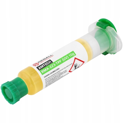 AMTECH RMA-223 TPF UV tavidlo – pájecí pasta flux 10 g sada s aplikátorem a jehlami