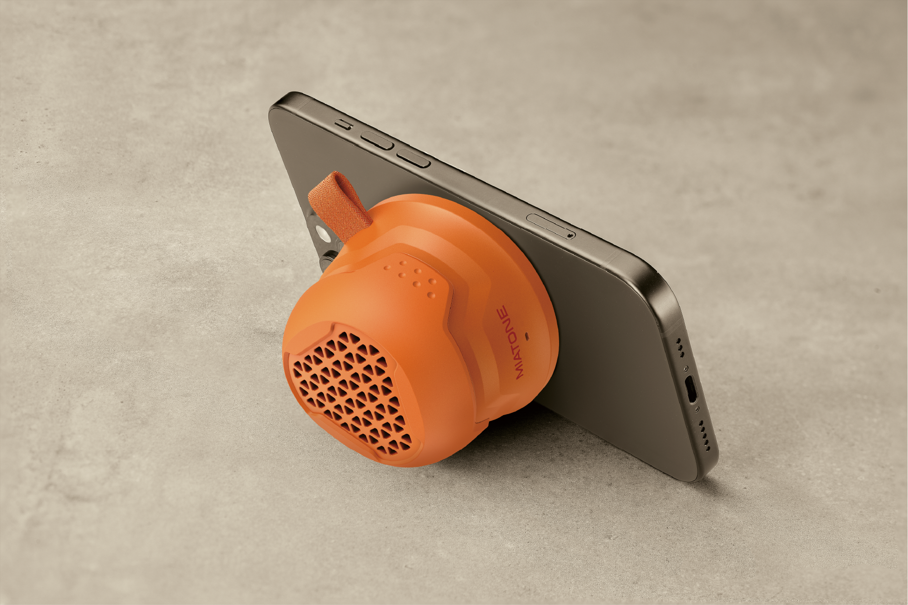 Miatone MagRover IP66 vodotěsný bluetooth magnetický reproduktor s MagSafe oranžový