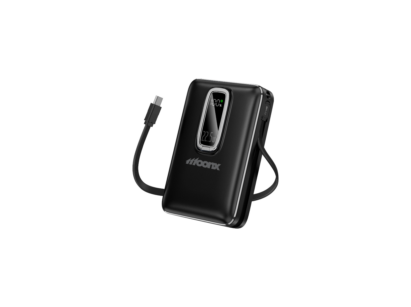 MOONX powerbanka MagSafe MP04 20 000mAh PD 22,5W 1 x USB-C + 1 x USB QC3.0 22.5W černá