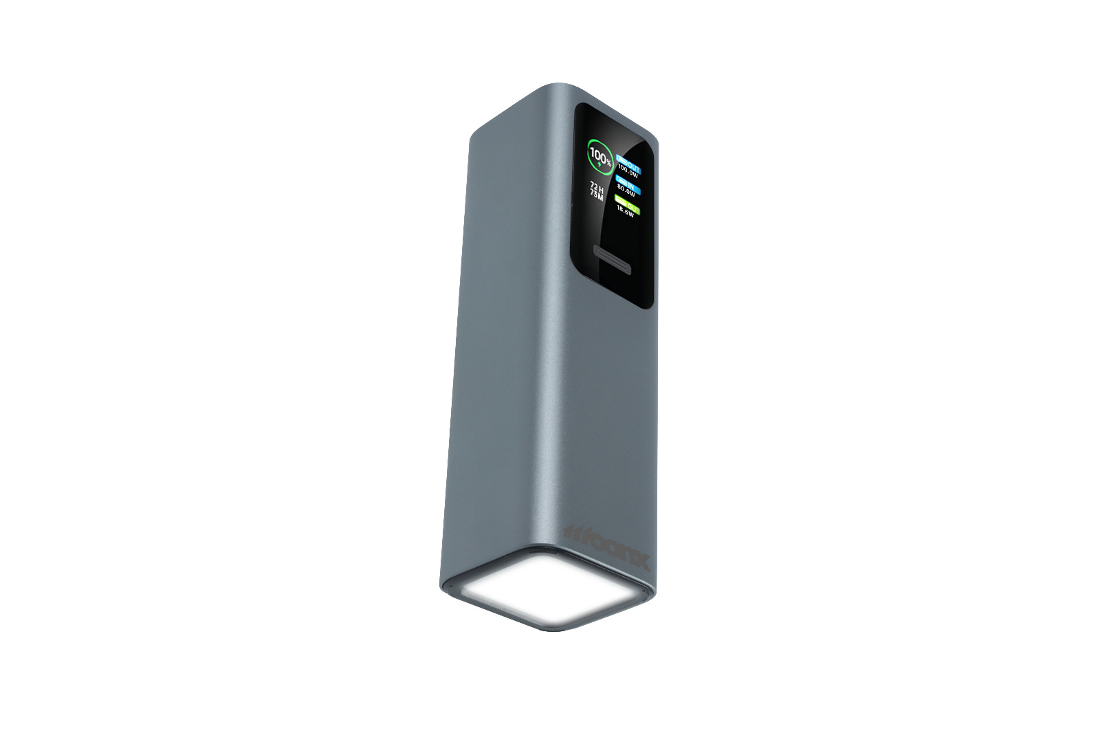 MOONX powerbanka MP07 30 000 mAh PD 165W 2 x USB-C + 1 x USB QC3.0 22.5W stříbrná