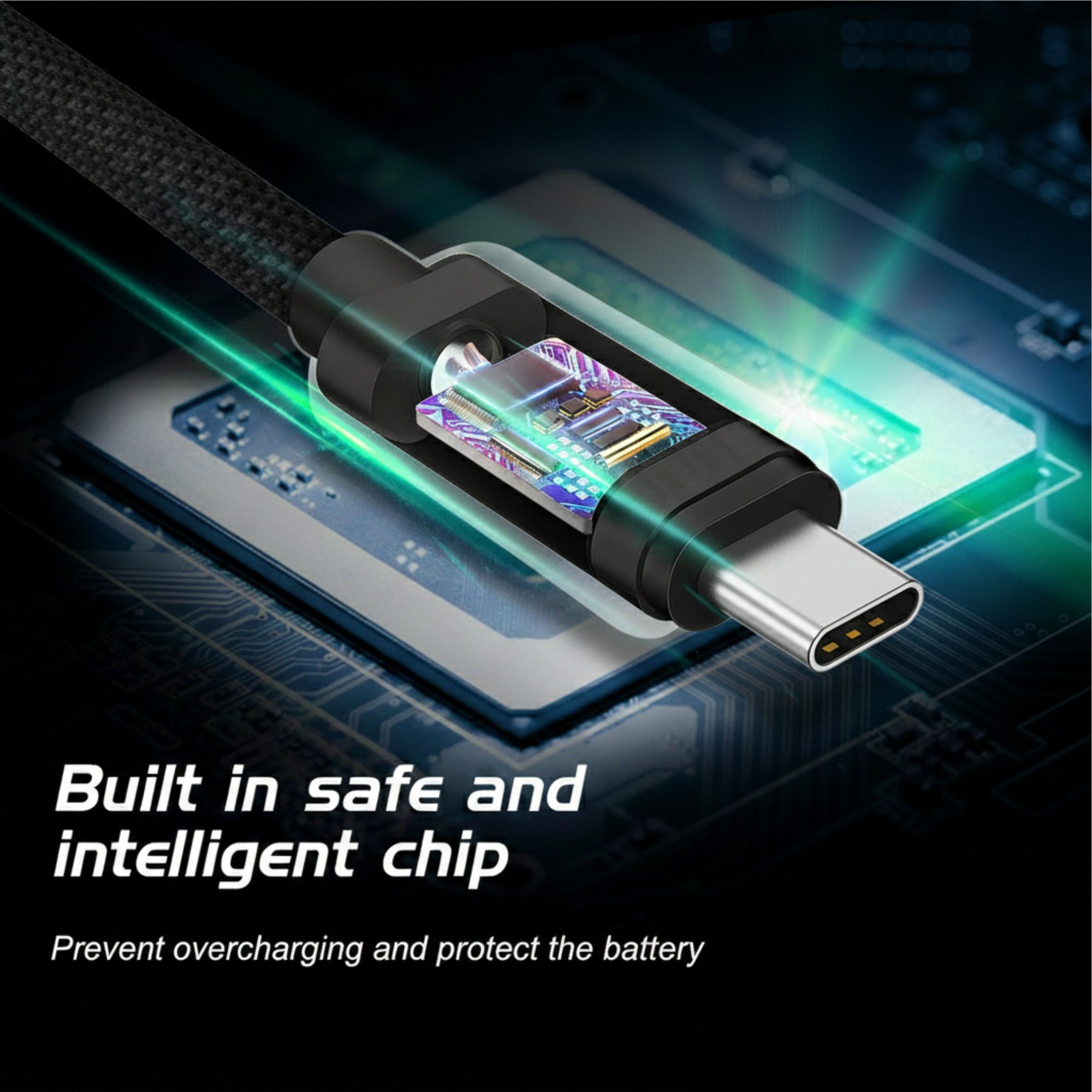 SWISSTEN Textilní datový kabel USB-C / USB-C 0,2m černý