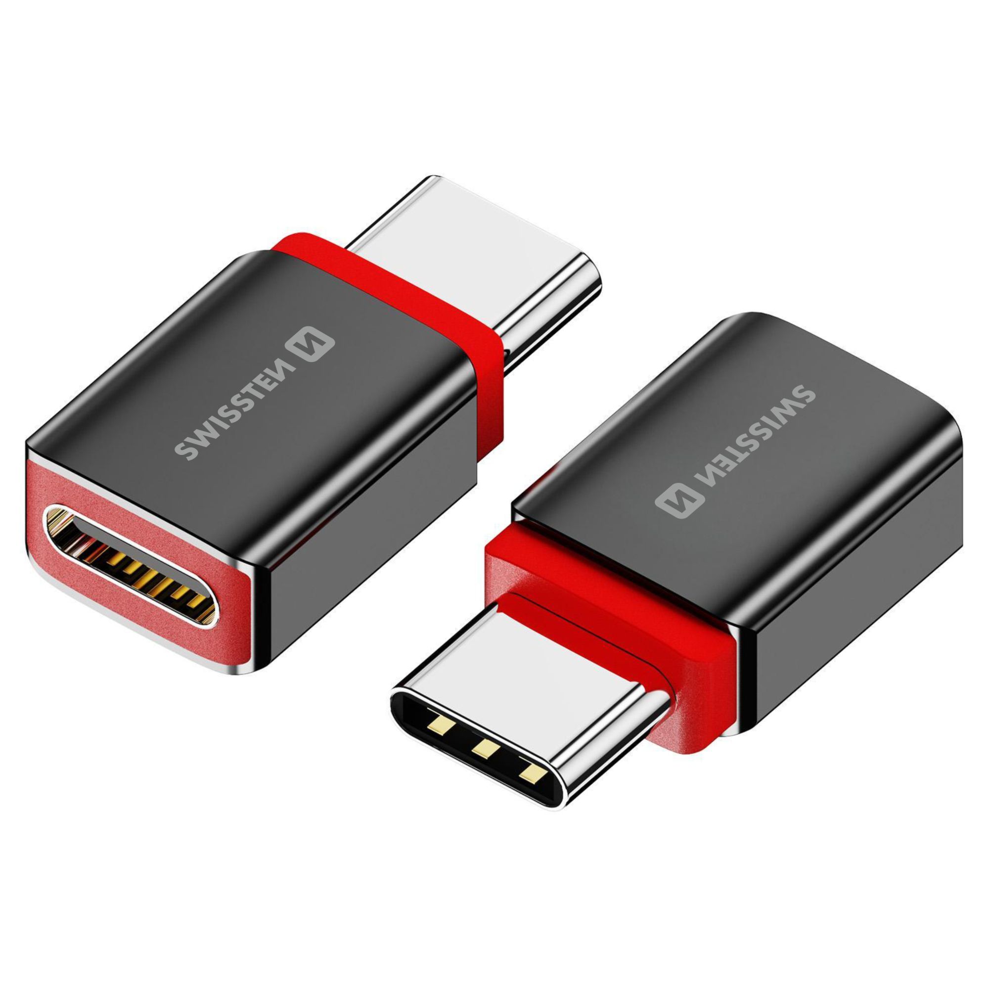 SWISSTEN DataGuard nabíjecí adaptér s blokací dat USB-C - USB-C černý