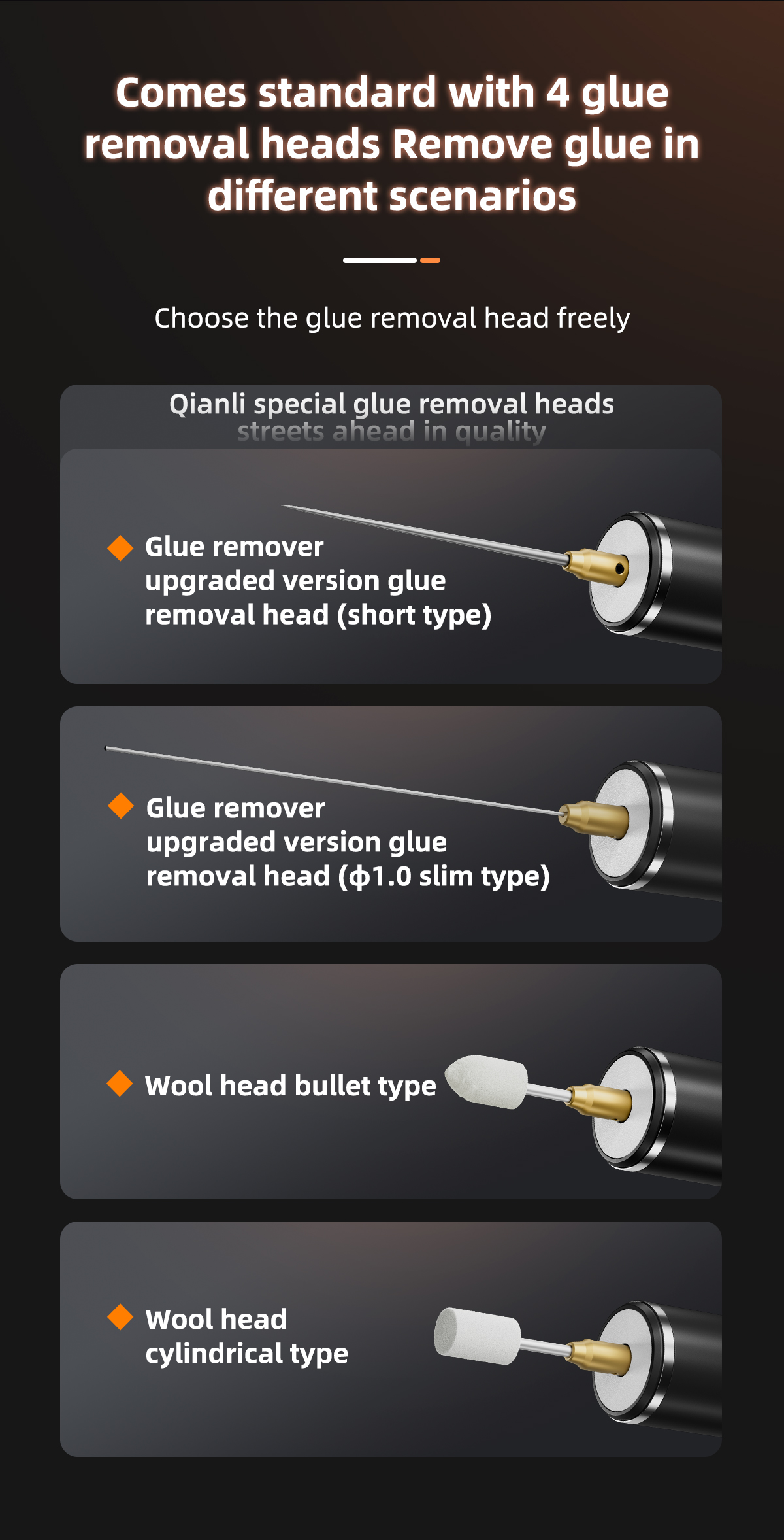 QianLi – OCA Remover s LED podsvícením Profesionální zařízení pro odstraňování lepidla