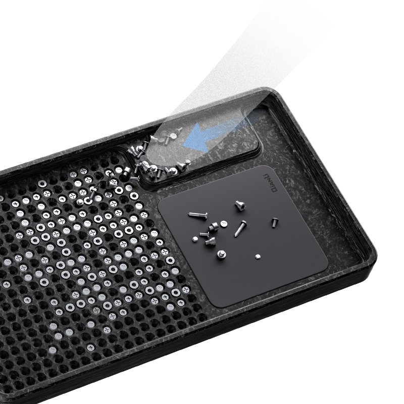 QianLi – magnetický organizér - podložka na šroubky do telefonů s magnetizérem