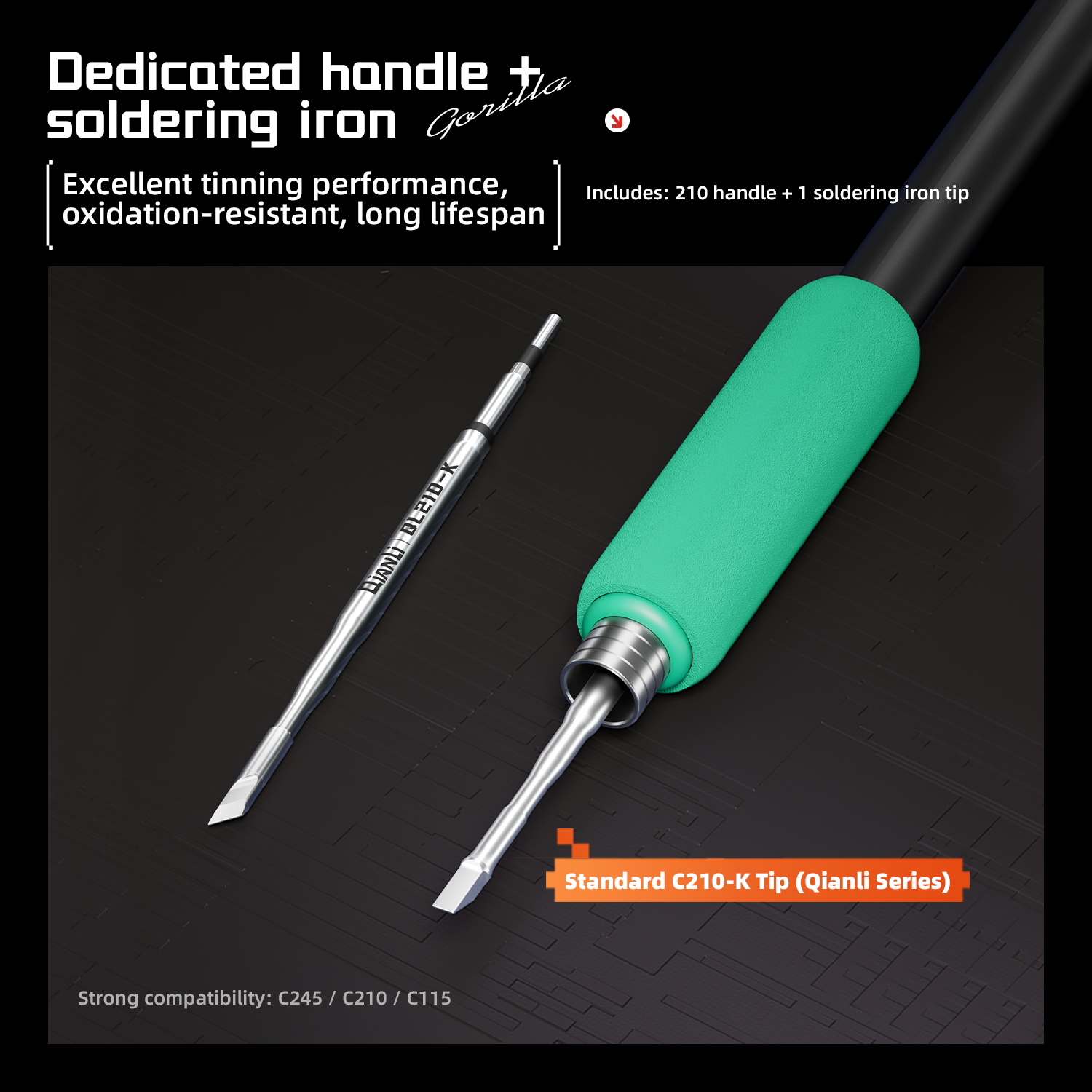 QianLi H240 – inteligentní pájecí stanice s rukojetí HX1