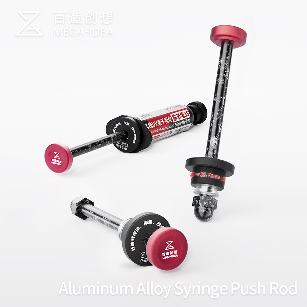 QianLi Needle Tube Booster – hliníkový píst pro dávkování tavidel a pájecích past