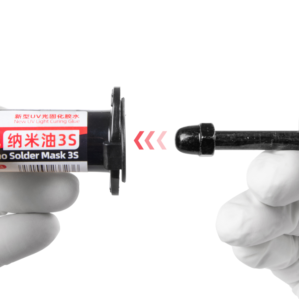 QianLi Needle Tube Booster – hliníkový píst pro dávkování tavidel a pájecích past